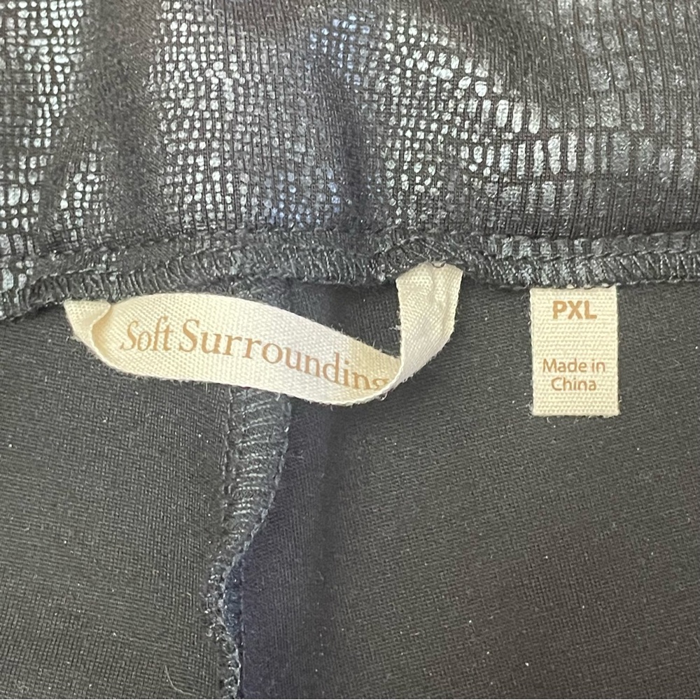 Soft Surroundings Xlp Black Snake Python Skin Fau… - image 7